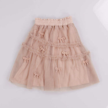 Bow Mesh Skirt - Kidichic